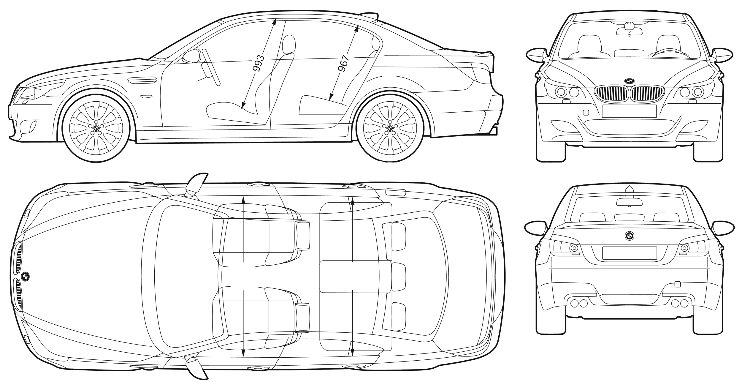 Karozza BMW M5 (E60) 