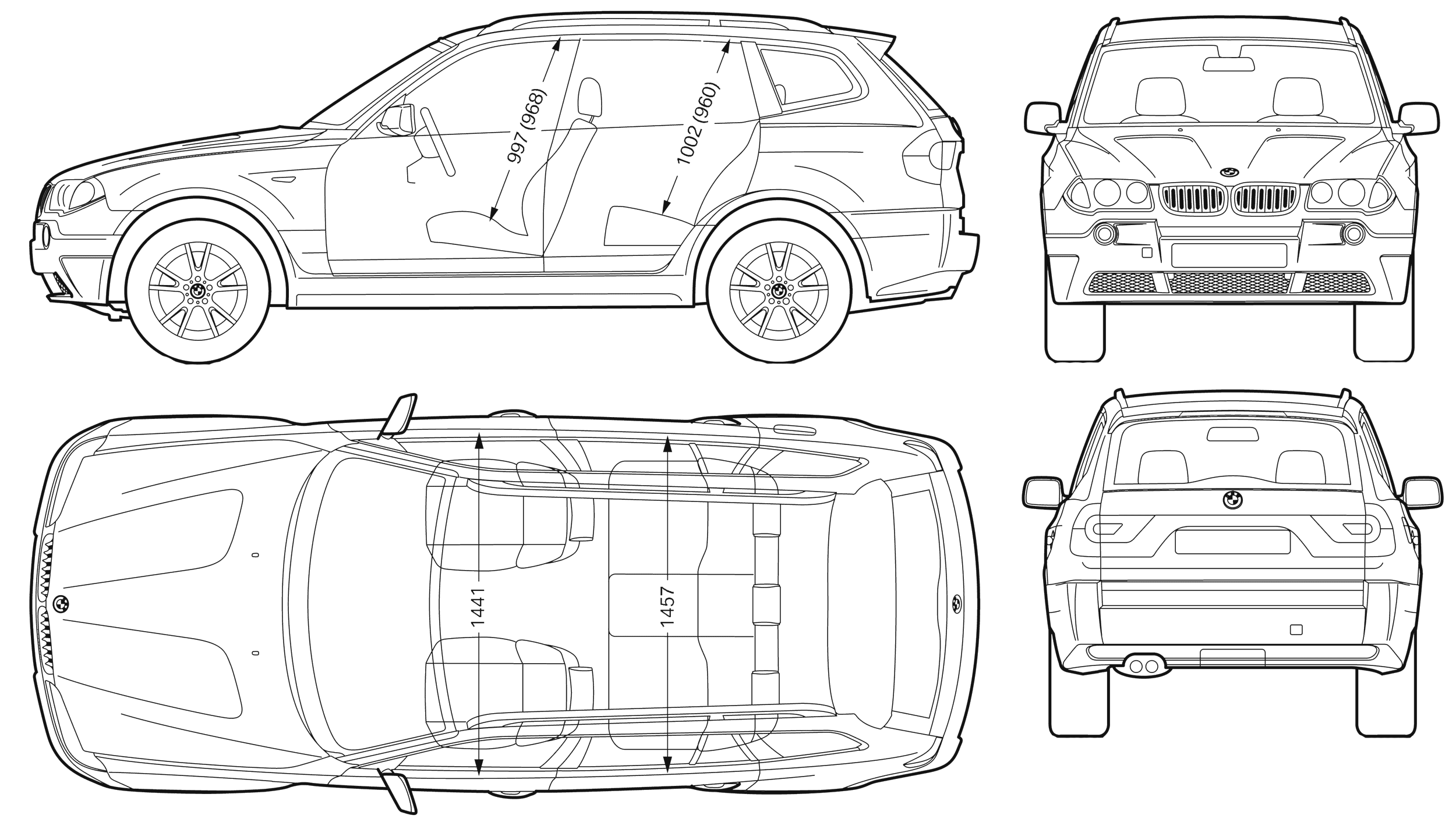 小汽车 BMW X3 (E83) 