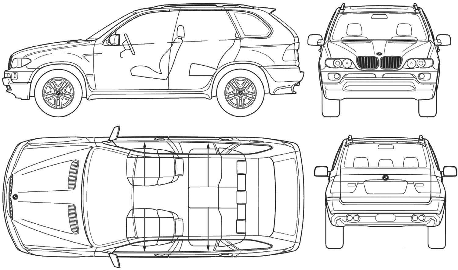 Karozza BMW X5 (E53) 