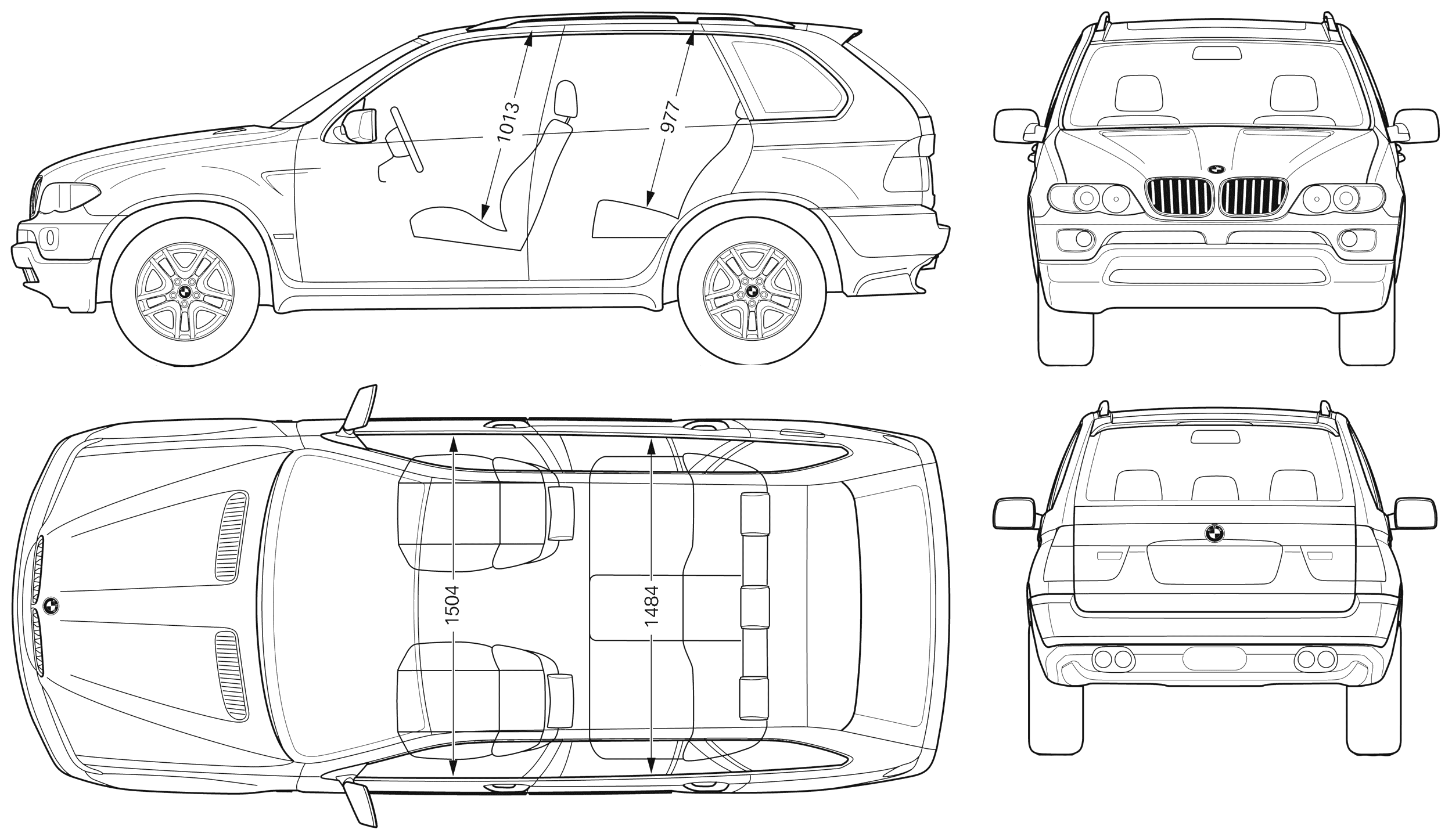 Mašīna BMW X5 (E53) 