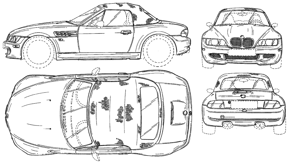小汽车 BMW Z3 Cabrio Closed (E37) 