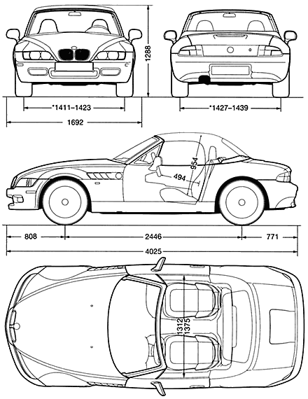 Karozza BMW Z3 (E37) 