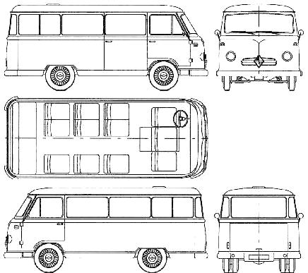 Cotxe Borgward B611 Bus 1959