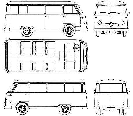 Karozza Borgward B611 Omnibus 1957