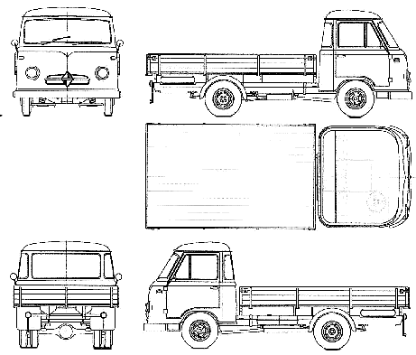 Karozza Borgward B611 Pick-up 1960