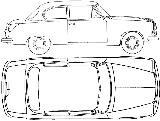 Cotxe Borgward Isabella 1954