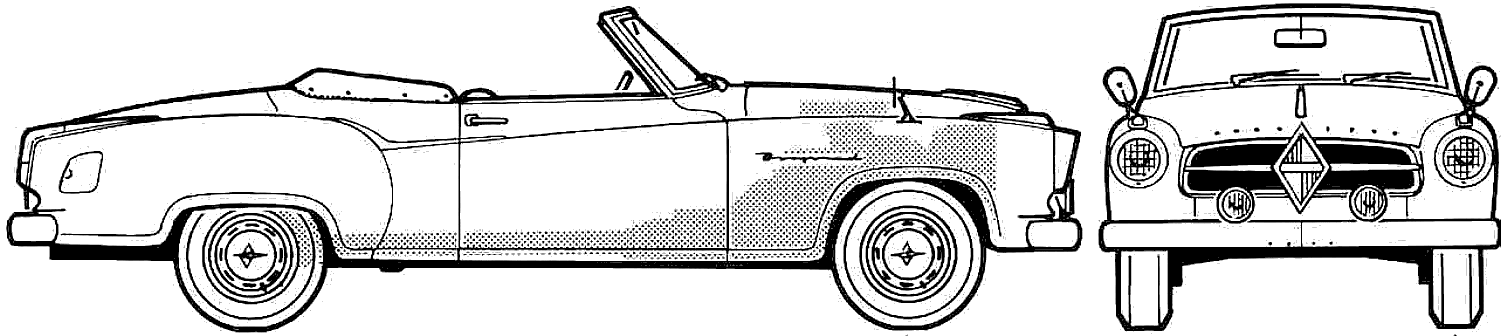 자동차 Borgward Isabella Cabriolet