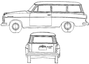 Cotxe Borgward Isabella Combi 1959