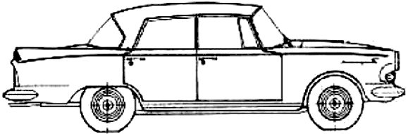 Cotxe Borgward P100 2.3 Saloon