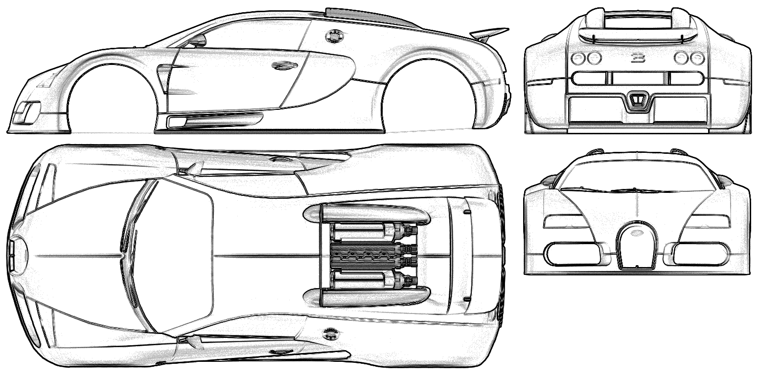 Mašīna Bugatti 16-4 Veyron