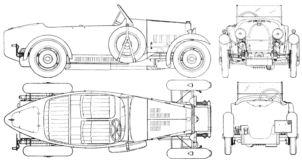 Karozza Bugatti Type 40 
