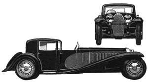 Automobilis Bugatti Type 41 Royale Coupe de Ville 1931