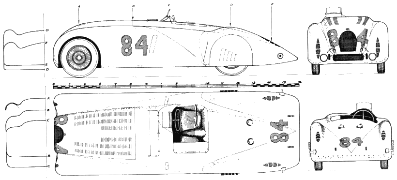 Automobilis Bugatti Type 57 Tank