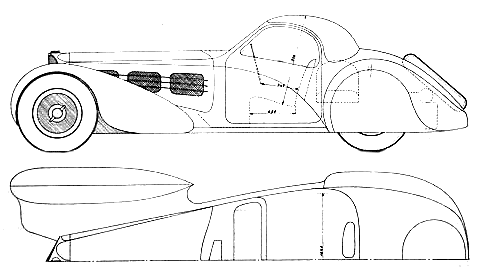Mašīna Bugatti Type 57 
