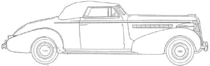 자동차 Buick Century Model 66C Convertible Coupe 1937