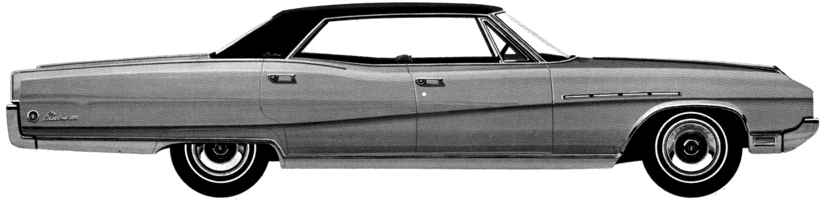 Car Buick Electra 225 Limited 4-Door Hardtop 1968 