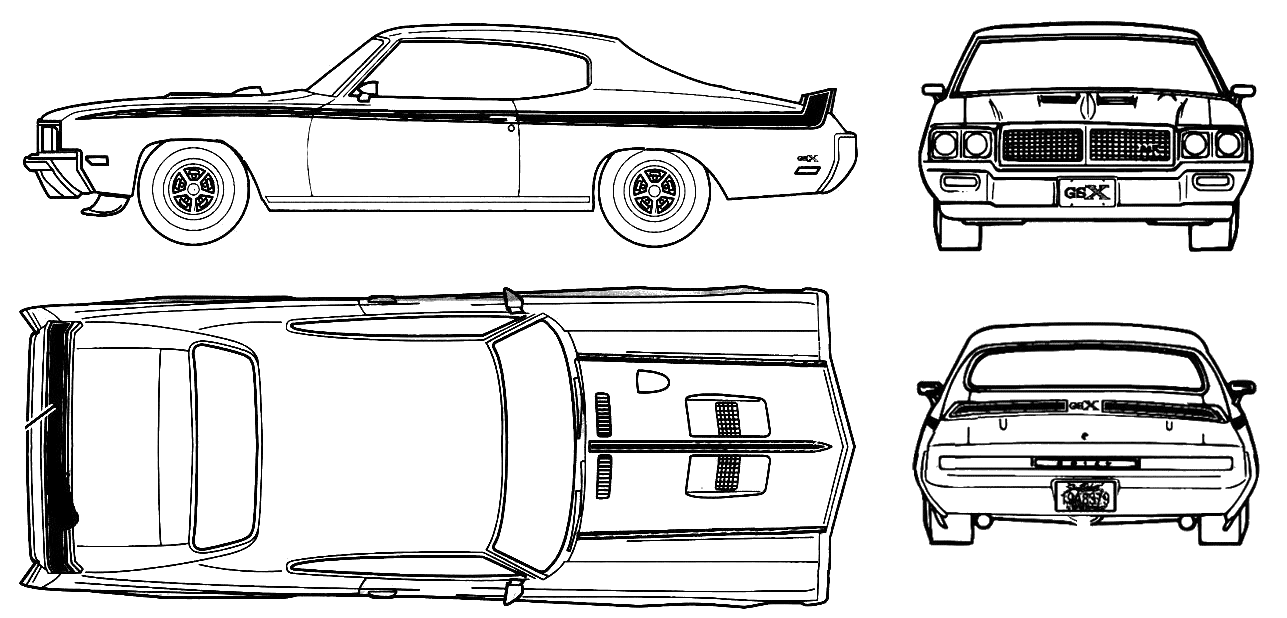 Karozza Buick GSX 455 Stage 1970 