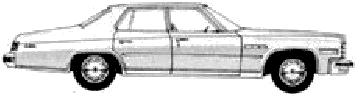 Karozza Buick LeSabre 4-Door Sedan 1975 