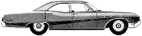 Karozza Buick LeSabre Custom 4-Door Sedan 1968 
