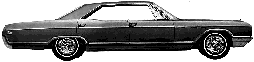 자동차 Buick LeSabre Deluxe 4-Door Hardtop 1966