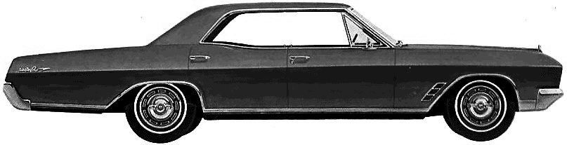 Car Buick Skylark 4-Door Hardtop 1966 