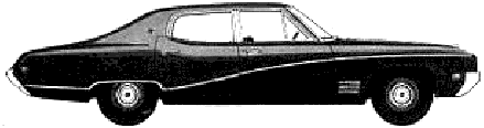 자동차 Buick Skylark 4-Door Sedan 1968