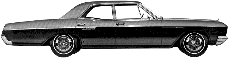 자동차 Buick Special Deluxe 4-Door Sedan 1966 