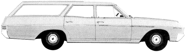 자동차 Buick Special Deluxe Station Wagon 1967
