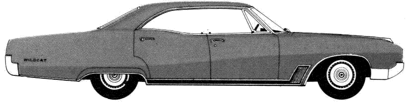 Karozza Buick Wildcat 4-Door Hardtop 1967