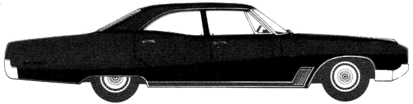 Karozza Buick Wildcat 4-Door Sedan 1967