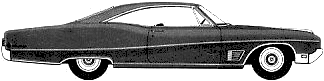 Karozza Buick Wildcat Custom Sport Coupe 1968