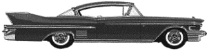 Karozza Cadillac Coupe DeVille 1958