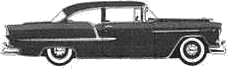 Karozza Chevrolet 210 2-Door Sedan 1955