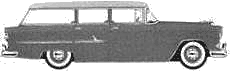 자동차 Chevrolet 210 Townsman Station Wagon 1955