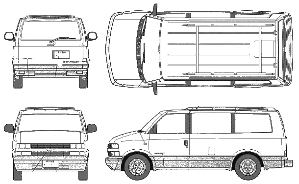 Karozza Chevrolet Astro 2WD