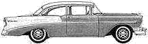 Automobilis Chevrolet Bel Air 2-Door Sedan 1956 