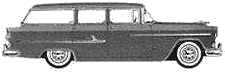 Cotxe Chevrolet Bel Air Beauville Station Wagon 1955