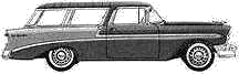 Automobilis Chevrolet Bel Air Nomad 1956
