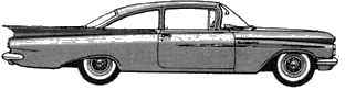 자동차 Chevrolet Biscayne Utility Sedan 1959 