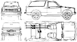 Cotxe Chevrolet Blazer S-10 2-Door 1991