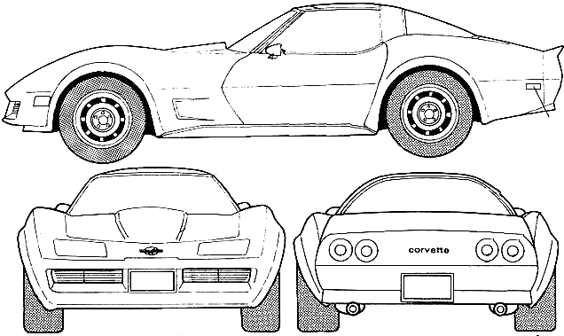Cotxe Chevrolet Corvette 1982 