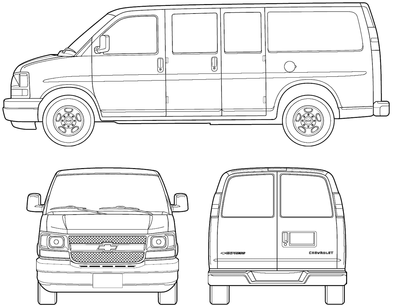 자동차 Chevrolet Express Van 2005 