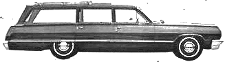 Karozza Chevrolet Impala Station Wagon 1964