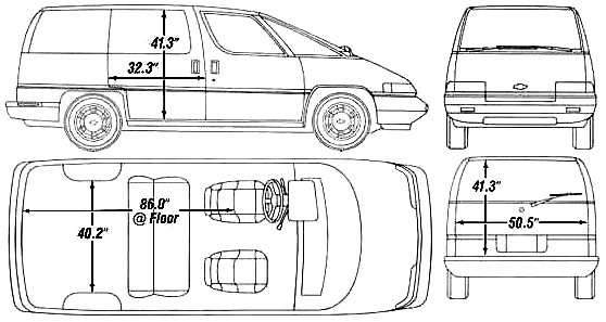 자동차 Chevrolet Lumina APV 1990