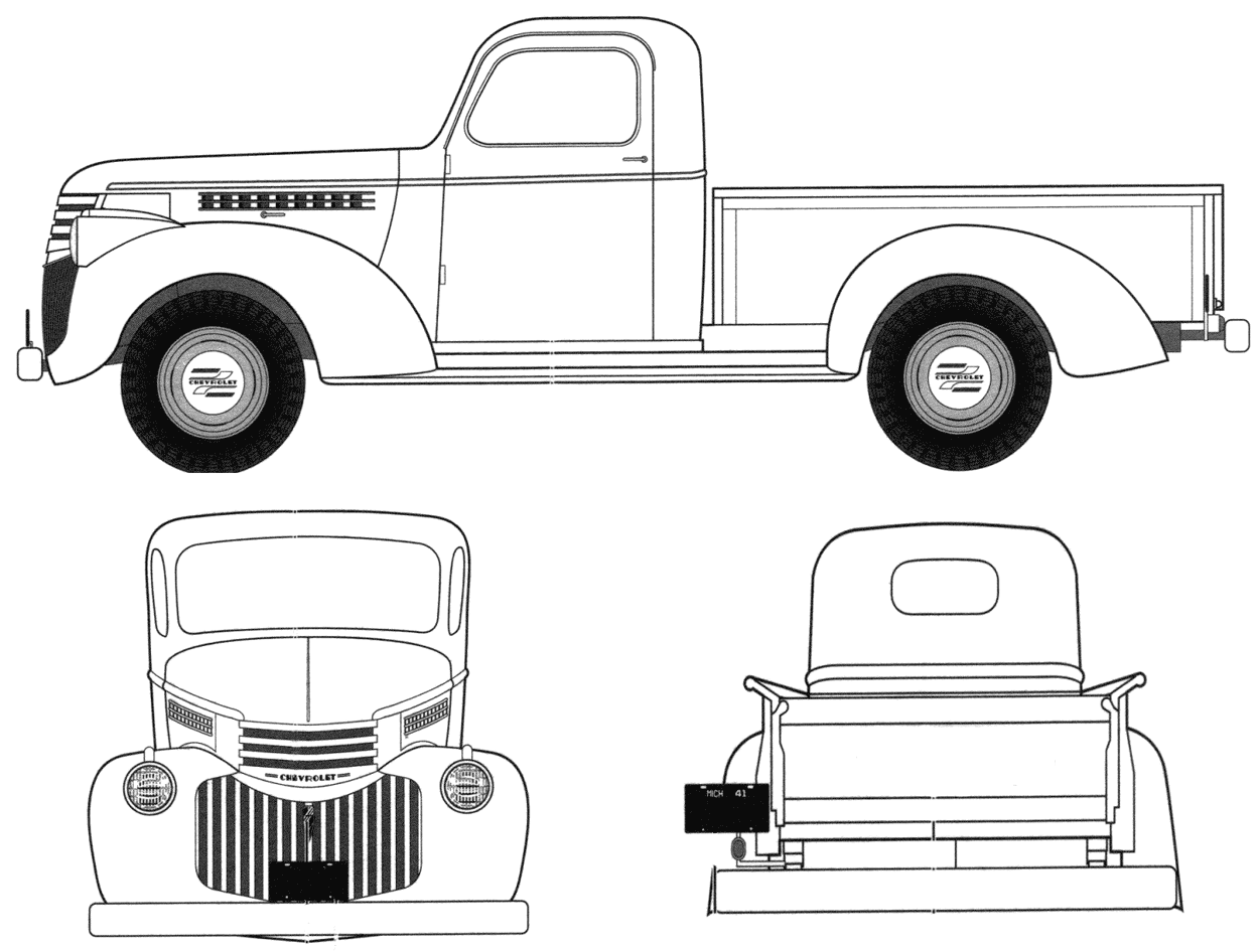 Karozza Chevrolet Pick-Up 1946