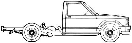 Car Chevrolet S-10 Cab Chassis 1986