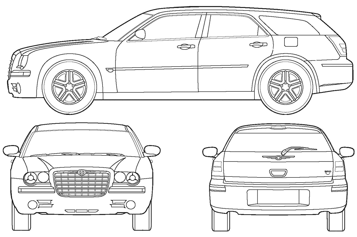 Karozza Chrysler 300C Wagon 2005 