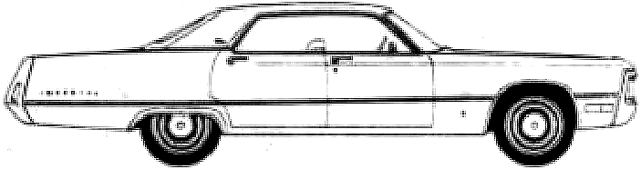 Auto Chrysler Imperial 4-Door Hardtop 1971