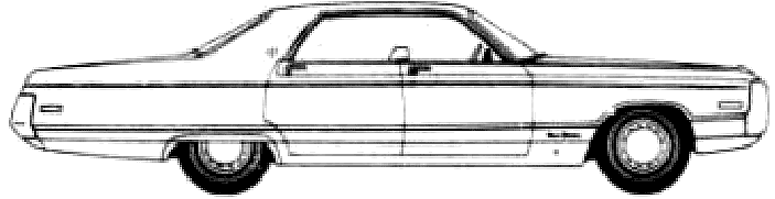 Automobilis Chrysler New Yorker 4-Door Hardtop 1971