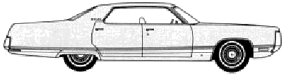 Mašīna Chrysler New Yorker 4-Door Hardtop 1972 